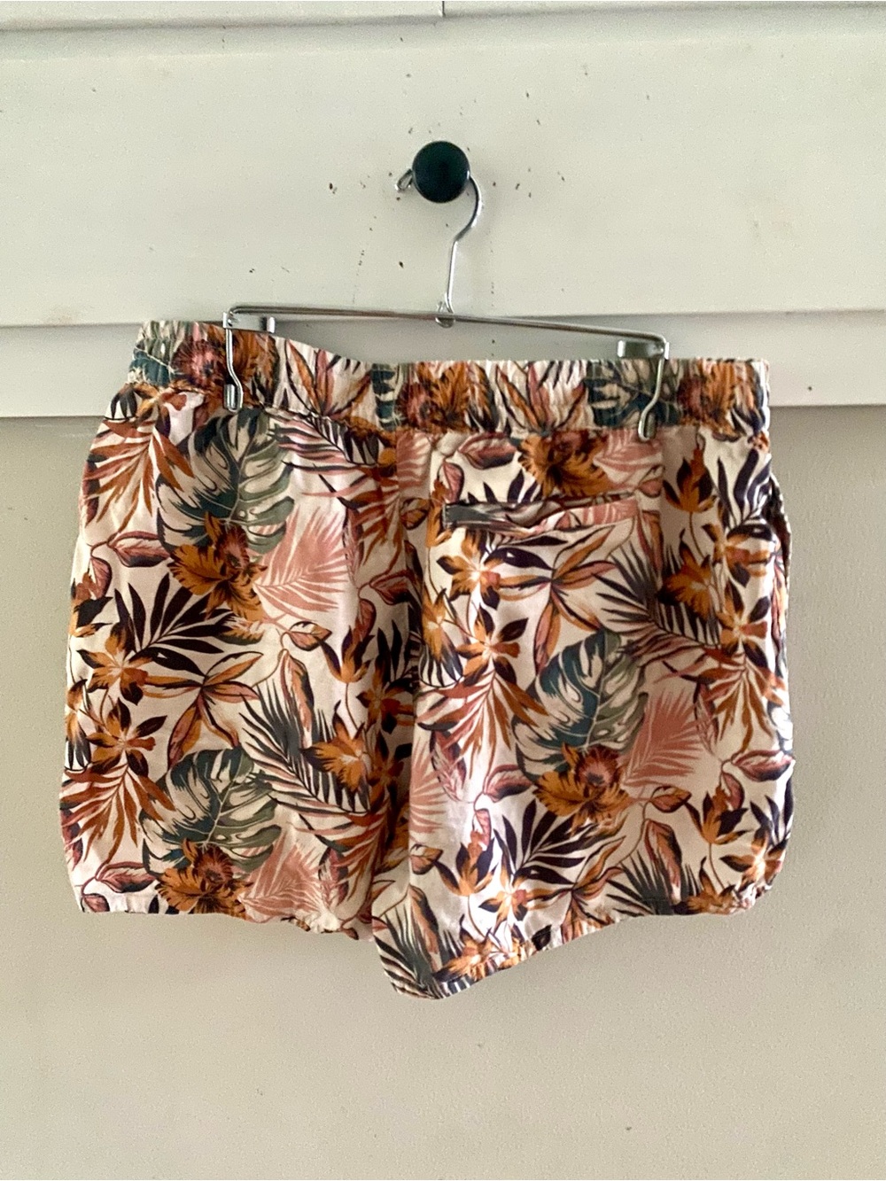 Garnet Hill Linen Tencel Shorts Relaxed Pull-On Mid Rise Elastic Waist Small - Picture 5 of 5